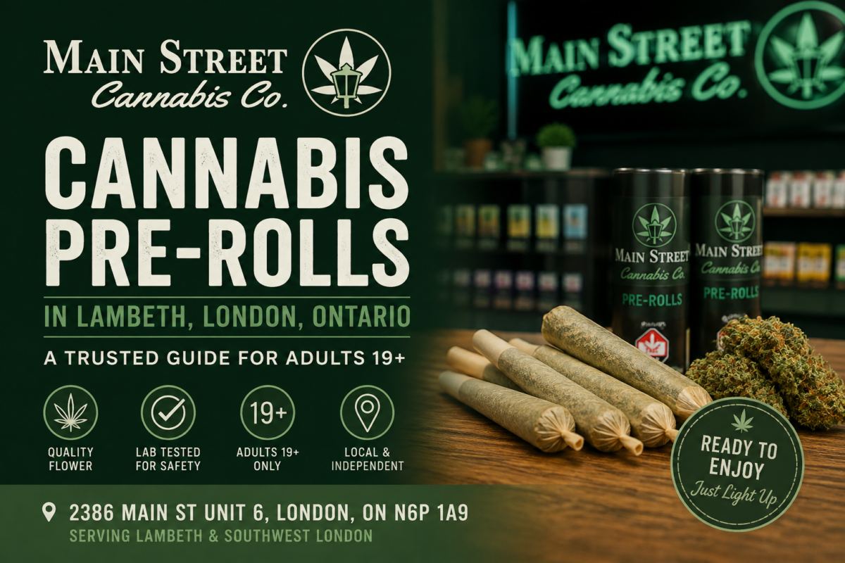 Cannabis pre-rolls in Lambeth, London, Ontario from Main Street Cannabis Co.